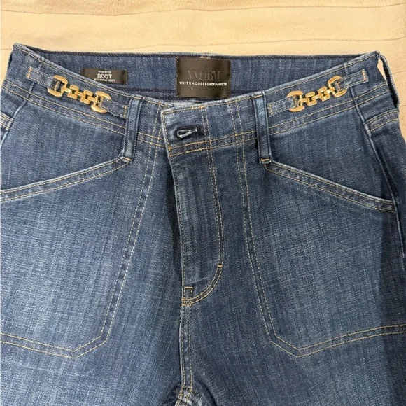 White House Black Market Dark Blue Flare Jeans